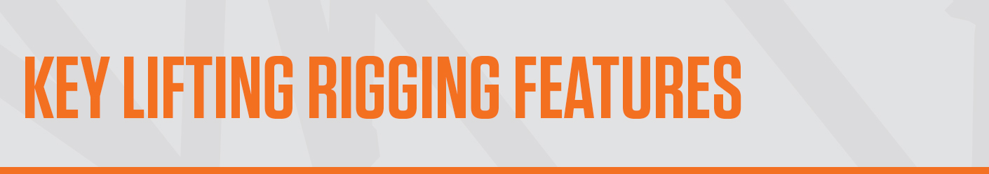 Key Lifting Rigging Features